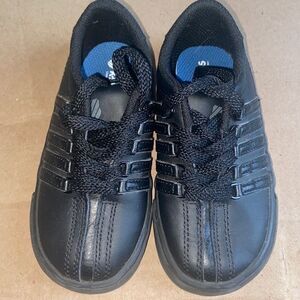 K-Swiss Classic Pro Black Leather Toddler Shoes